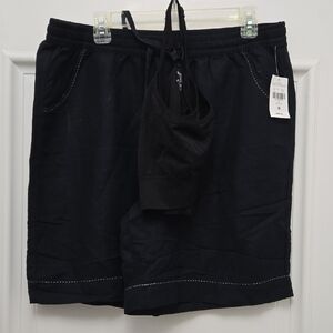 Black Lounge Shorts with Drawstring Bundle